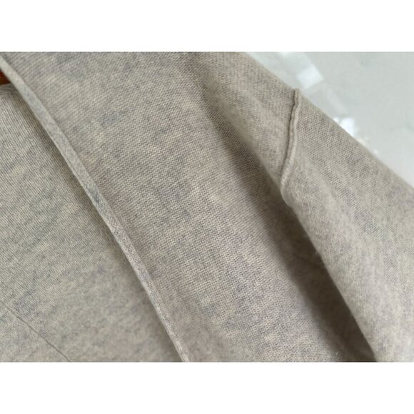 Free People 100% Cashmere Cardigan Lagenlook Oversized Pale Gray Size XS - Picture 9 of 11